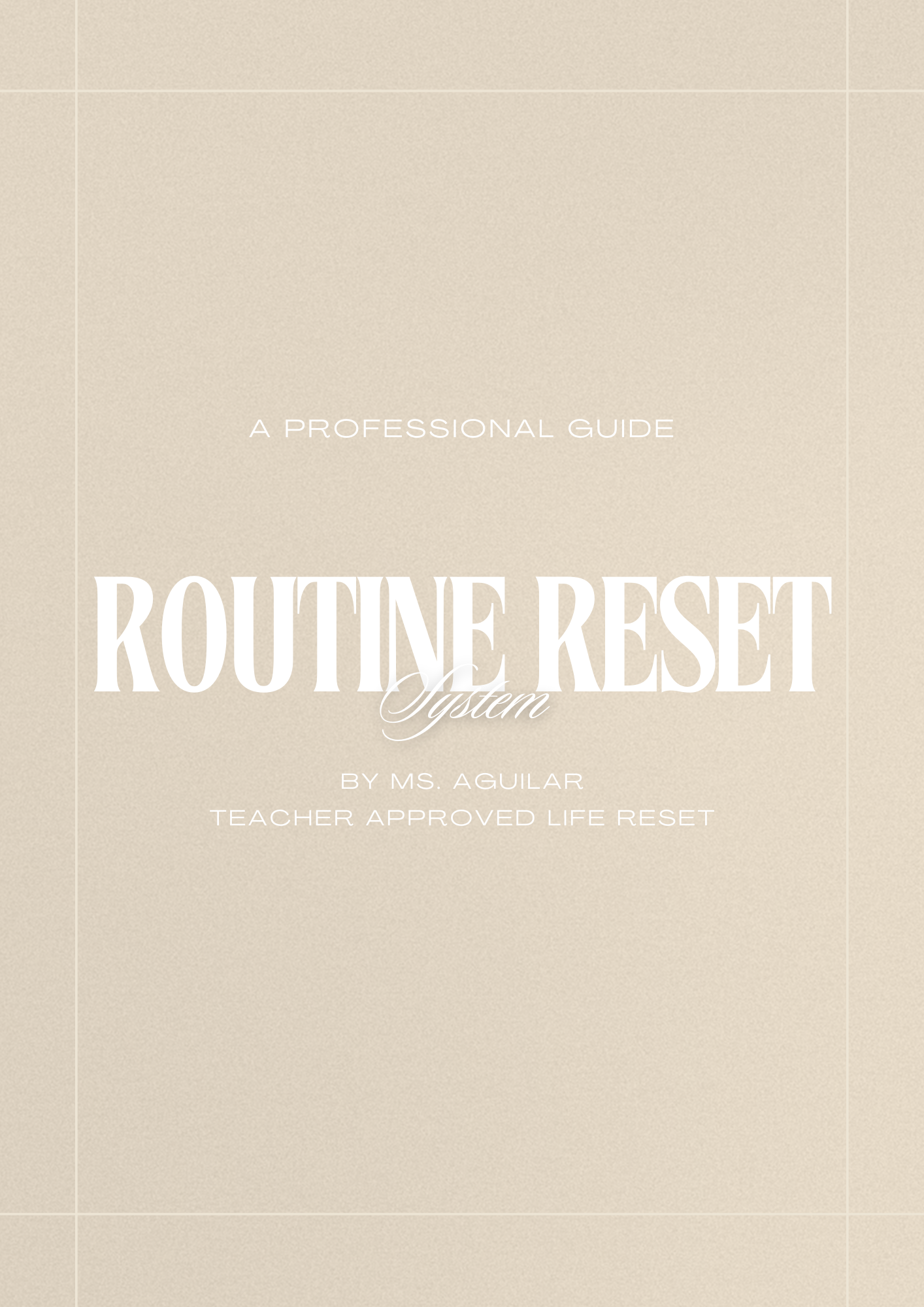 Routine Reset System | Daily Routine, Reset Framework, Goals Tracker + More